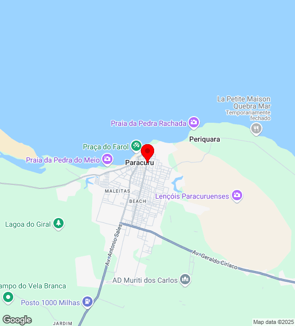 Mapa da localização