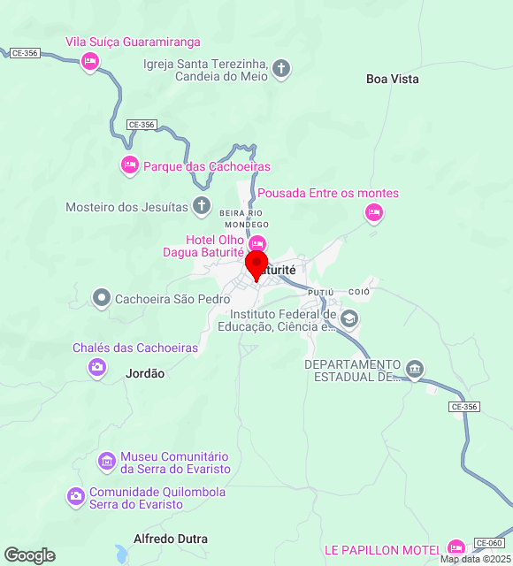 Mapa da localização