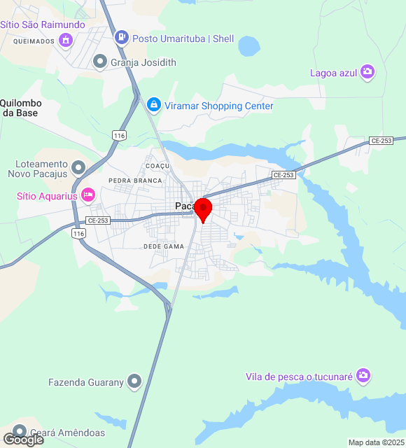 Mapa da localização