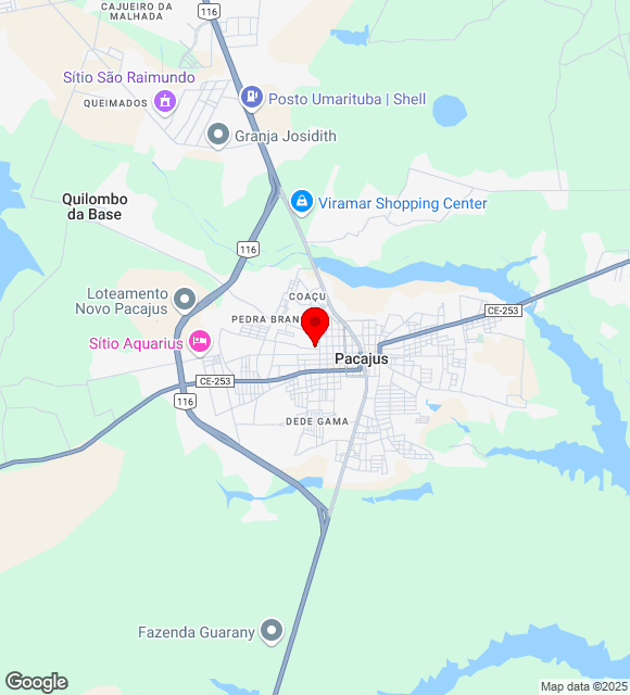 Mapa da localização