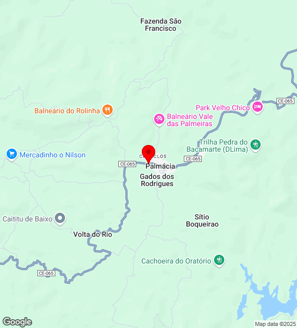 Mapa da localização