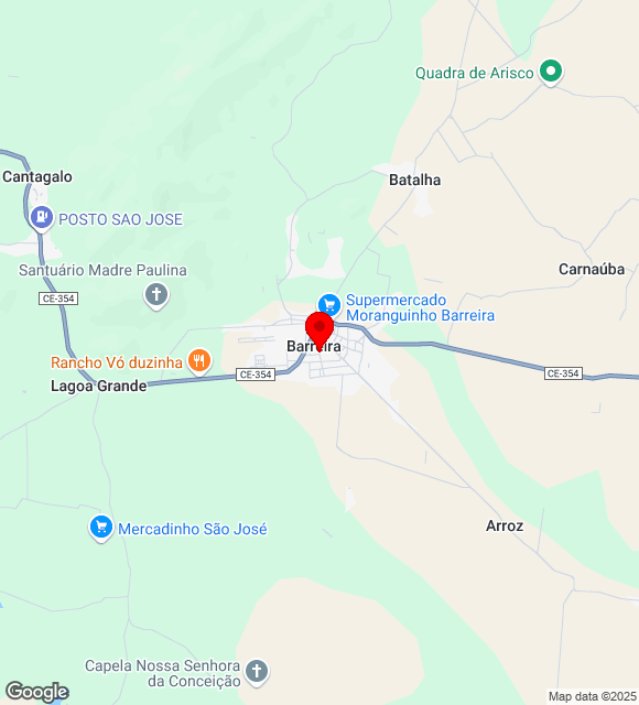 Mapa da localização