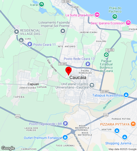 Mapa da localização