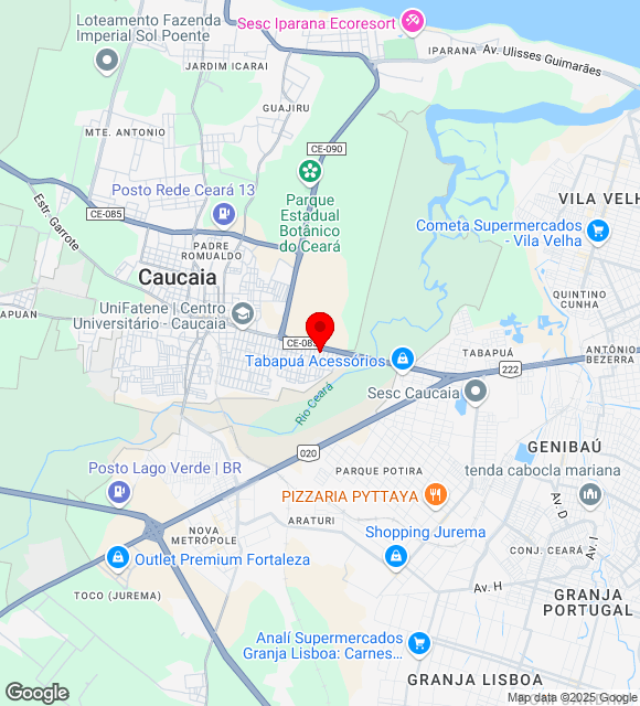 Mapa da localização