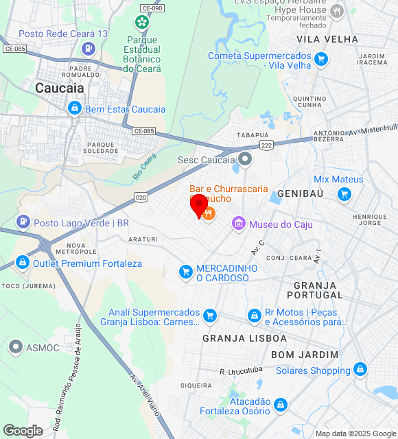 Mapa da localização