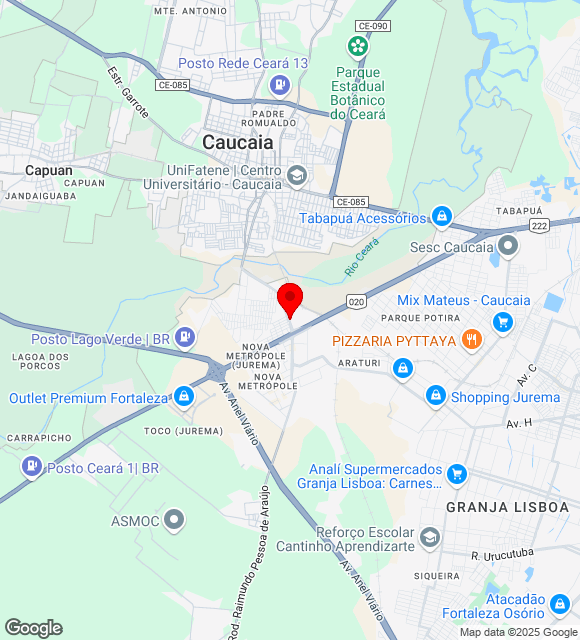 Mapa da localização
