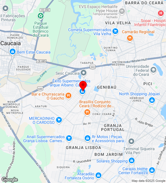 Mapa da localização