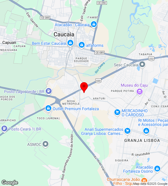 Mapa da localização