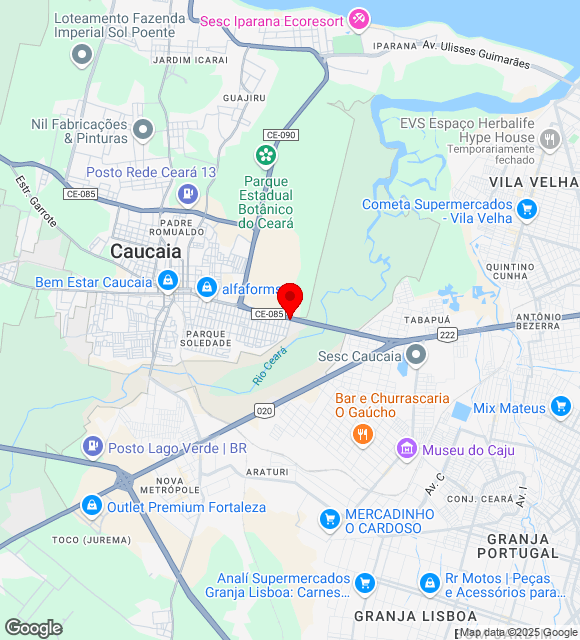 Mapa da localização