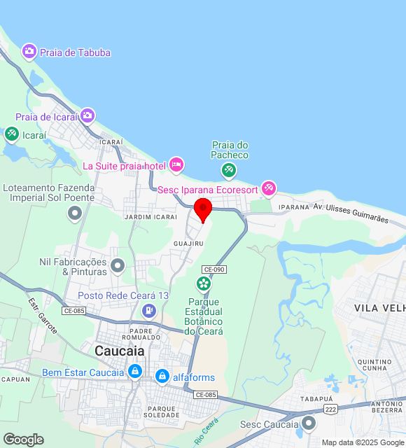 Mapa da localização