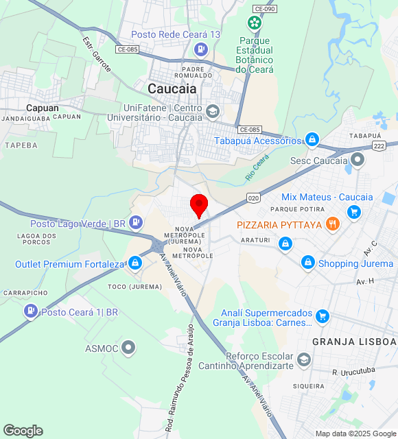 Mapa da localização