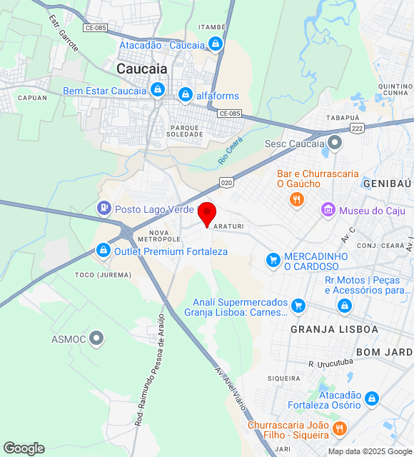 Mapa da localização
