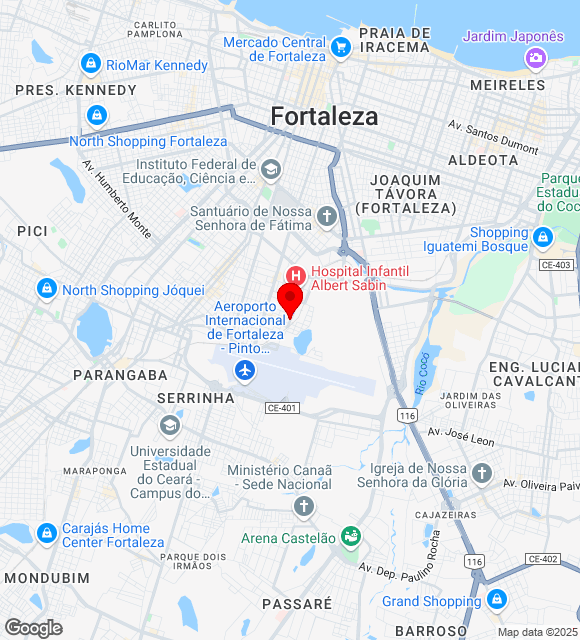 Mapa da localização