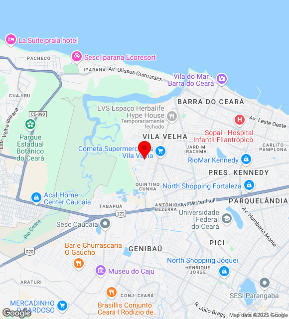 Mapa da localização