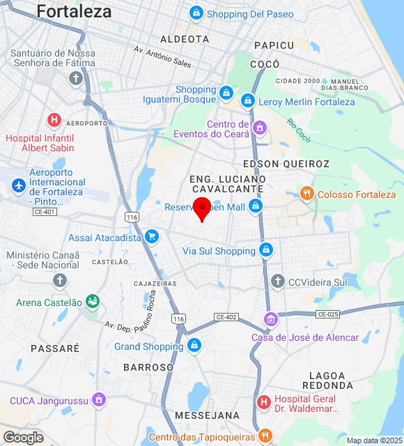 Mapa da localização