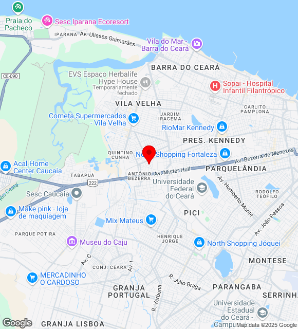 Mapa da localização