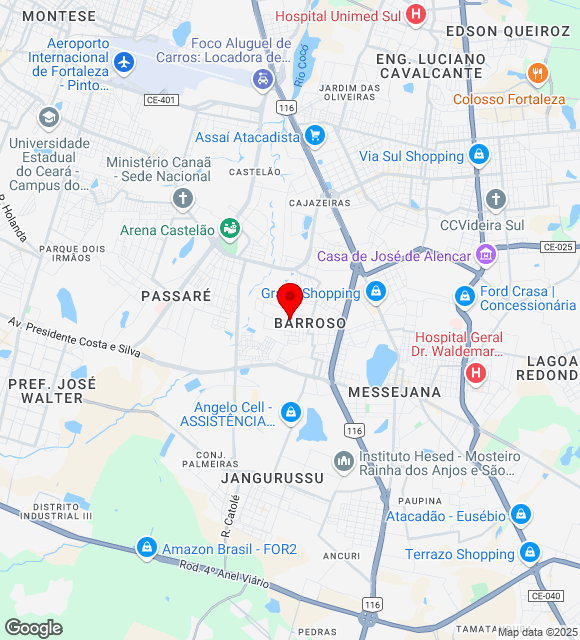 Mapa da localização