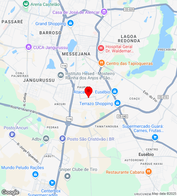 Mapa da localização