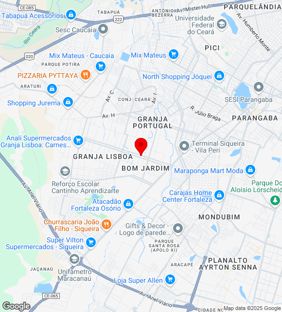 Mapa da localização
