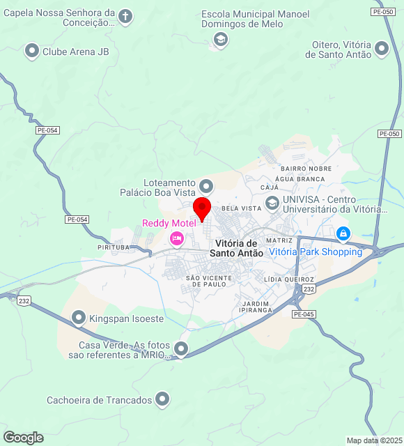 Mapa da localização