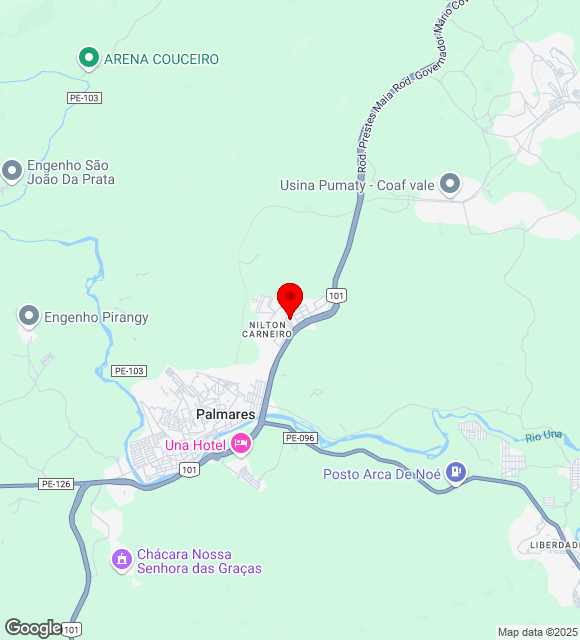 Mapa da localização