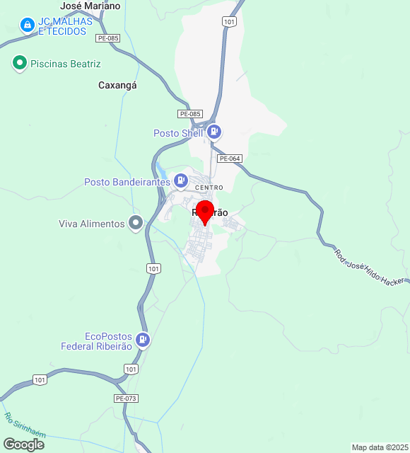 Mapa da localização