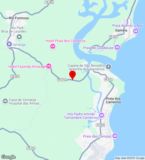 Mapa da localização