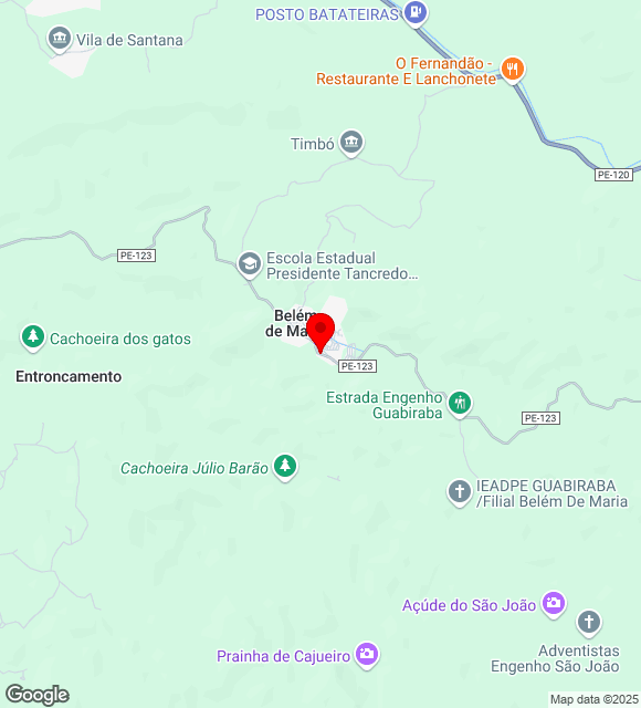 Mapa da localização