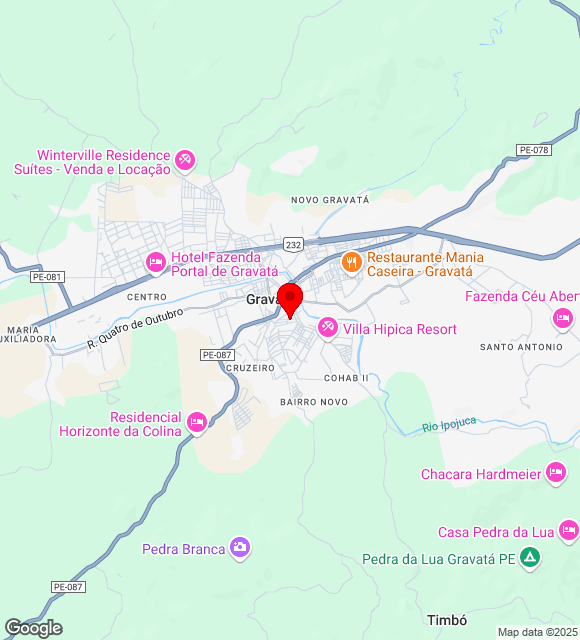 Mapa da localização