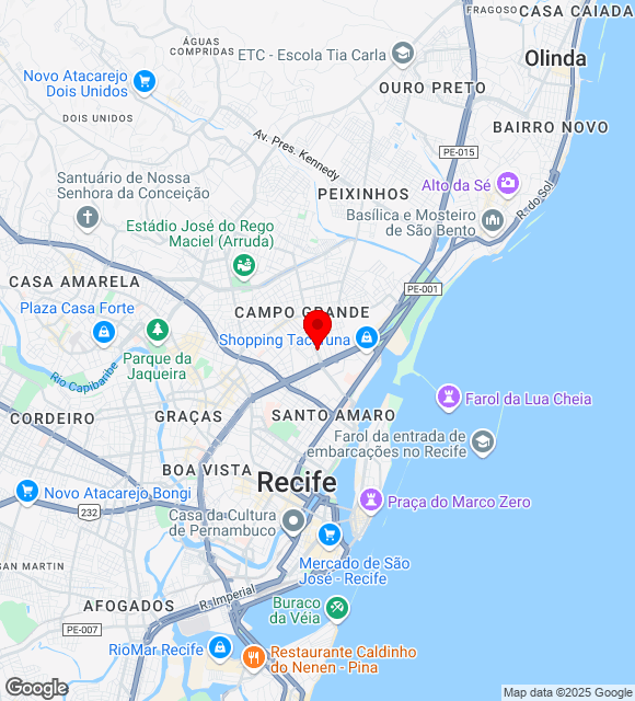 Mapa da localização