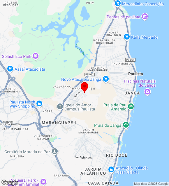 Mapa da localização