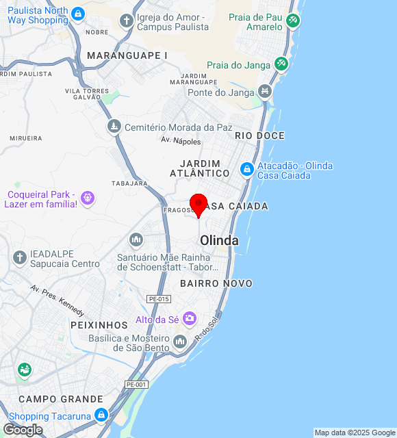 Mapa da localização