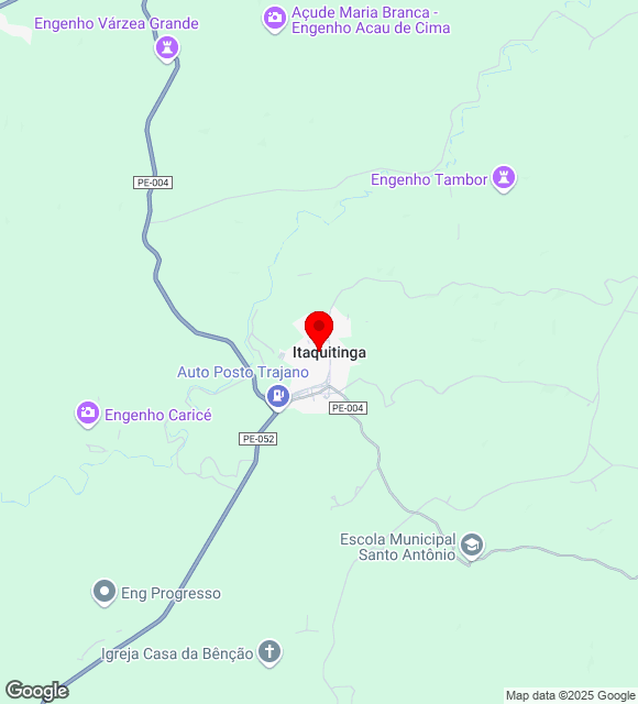 Mapa da localização
