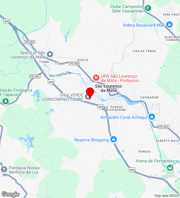 Mapa da localização