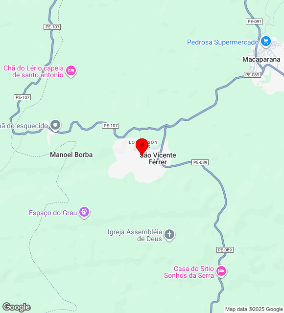 Mapa da localização