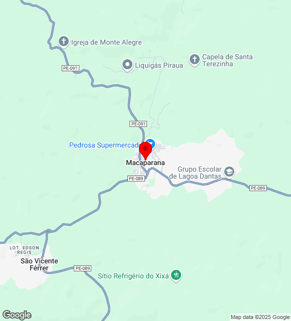 Mapa da localização