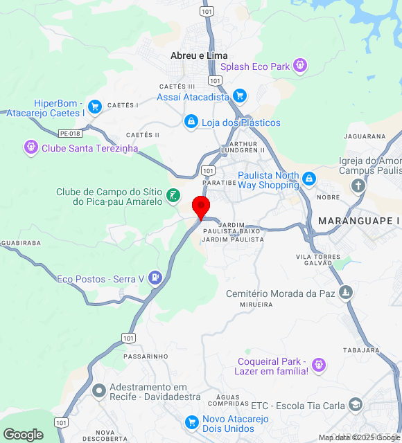 Mapa da localização