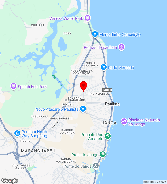 Mapa da localização