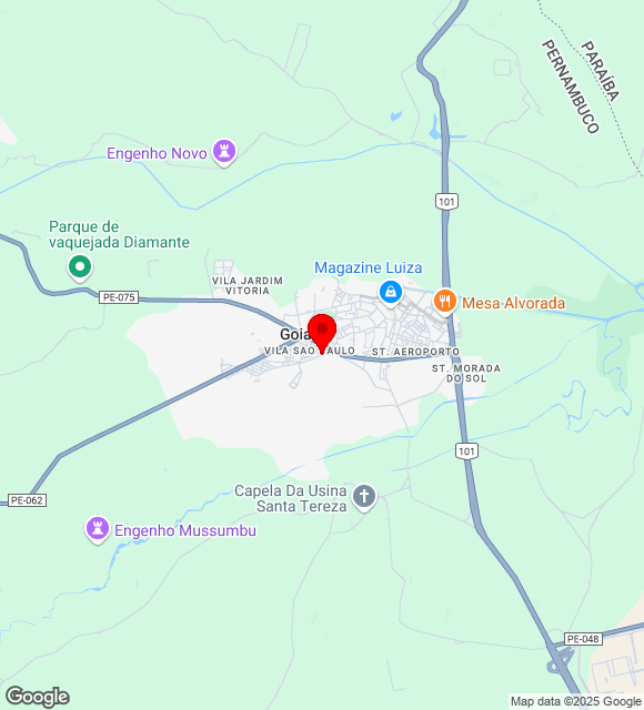 Mapa da localização