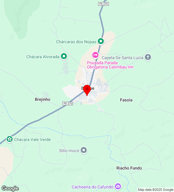 Mapa da localização
