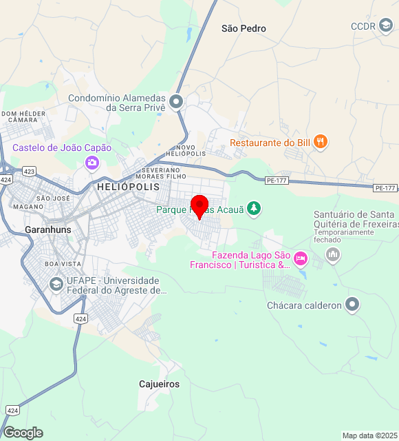Mapa da localização