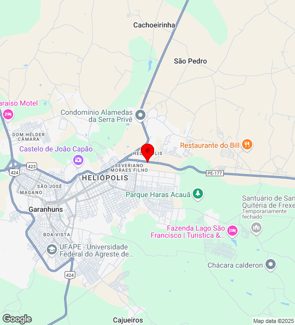 Mapa da localização