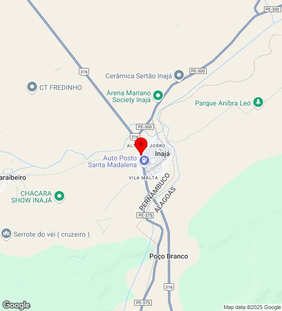 Mapa da localização