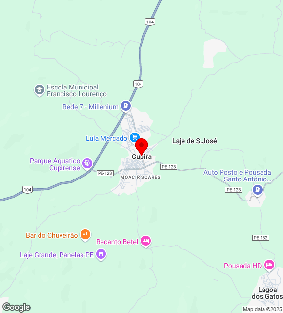 Mapa da localização