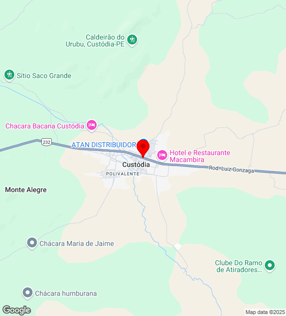 Mapa da localização