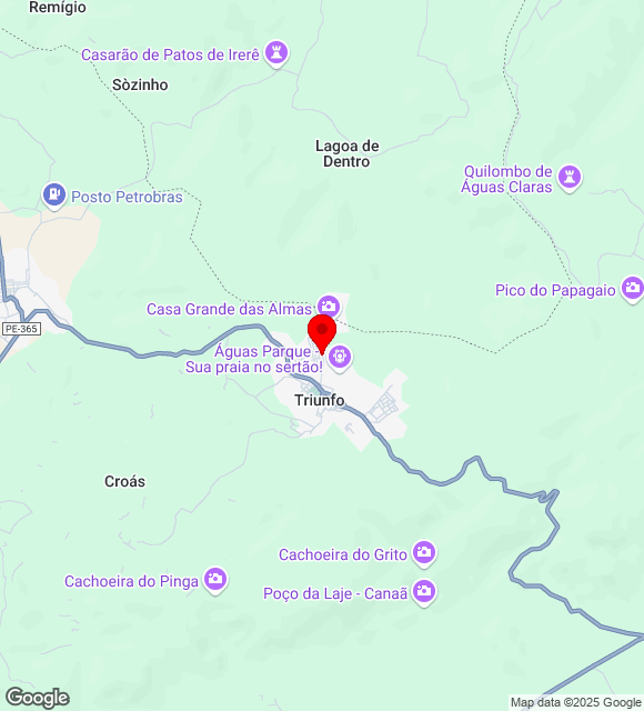 Mapa da localização