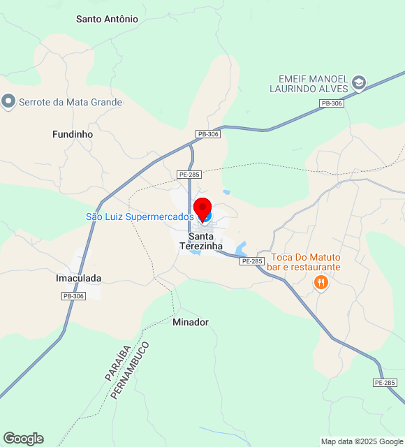 Mapa da localização