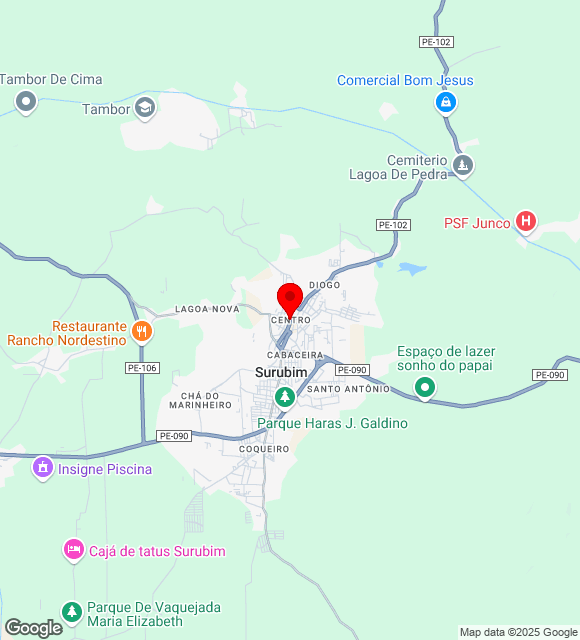 Mapa da localização
