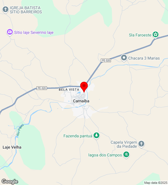 Mapa da localização