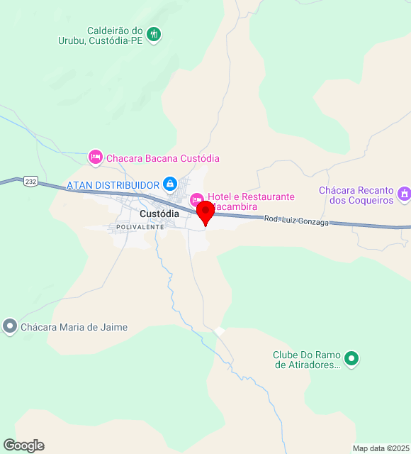 Mapa da localização